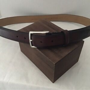 Men’s COLE HAAN Harrison Grand Burnished Leather Belt in Java/Brown Size 36